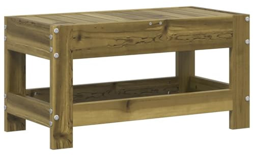 vidaXL Repose-Pied de Jardin, Table Basse, Tabouret de Bar, Meuble de Patio Terrasse Balcon Arrière-Cour Extérieur, Bois de Pin Imprégné