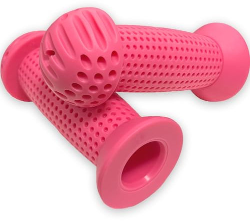 FRSOHEWIN Fahrradgriffe Fahrradgriffe Griffe Lenkergriffe Ergonomisch Gummi Fahrradlenker rutschfest für Fahrrad 1 Paar Cityrad Bike 100mm Rosa