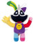 Smiling Critters Plush Toy, CatNap Plush Smiling Critters Cartoon Stuff Dolls for Game Fans Favors Preferred Gifts for Kids Toddler Birthday（Rainbow cat）