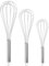 DIVID® Schneebesen Set| 3-teiliges Set| Edelstahl Schneebesen | Rührbesenset |20cm, 25,5cm & 30cm | Mischen, Rühren, Schlagen und Verquirlen