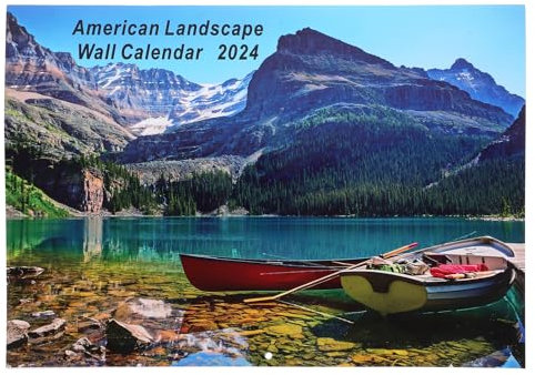 VILLCASE Hängender Landschafts-fotokalender Monatskalender Für Praktischer Wandkalender Für Zuhause Dekorative Foto-kunst Für Organisation Ihres Zeitplans