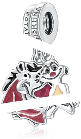 MITSOKU Charms Schweinchen und Erdmännchen 925 Sterling Silber Anhänger Perlen für Armbänder und Halsketten Schmuck Geschenke für Frauen