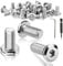 TXXATX 25 Pezzi Viti a Testa Piatta M5x12mm in Acciaio Inox Viti a Testa Bombata con Brugola Filetto Completo con Chiave e Inserto per Cacciavite Ideali per Montaggio e Manutenzione