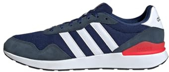 adidas Homme Run 60S 4.0 Shoes, Dark Blue/Cloud White/Aurora Ink, 42 EU