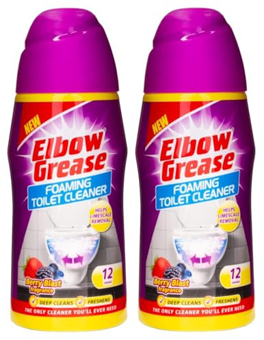 (Set of 2) All Purpose Double Action Toilet Cleaner - Berry Blast Foaming Deep Cleaning Formula - For Stubborn Clogs, Removes Limescale & Leaves Extra Freshness in Bathroom (Toilet Cleaner 500gm)