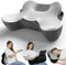 RUMMY Memory Foam Reading Pillow for Gaming, for Arm Rest Lap Desk with Side Pockets,for Working,Writing,Playing in Bed Sofa with Removeable and Washable Case (Black)