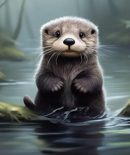 Animal Otters, 1000 Stück, Art Jigsaw, Fun Erwachsene Puzzle Spielzeug Familie Stress Reduction Spiels Posters FX476PV