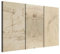 murando - Tableau triptyque mural ensemble de 3 pièces 120x80 cm – Impression sur toile pour salon et chambre - Vinci Esquisse Une Composition De Peintures Sur Papier Beige Leonard l-G-10417-b-a