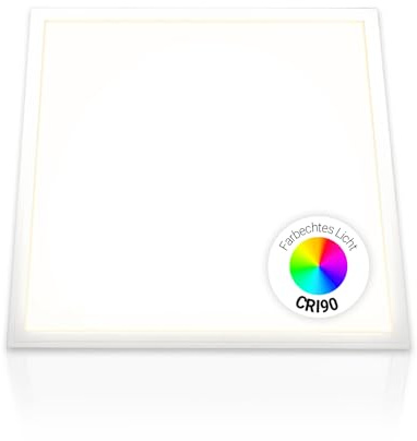 Xtend EcoLight LED Panel 62x62 Neutralweiß 4000K dimmbar Triac CRI90 | 3800lm Rasterleuchte hohe Farbtreue Deckenleuchte Friseur Netzteil Pls3.0