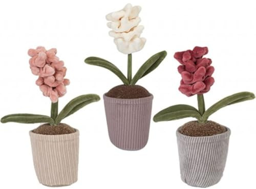 Ornamental Plush Single Foxglove In Pot 24cm