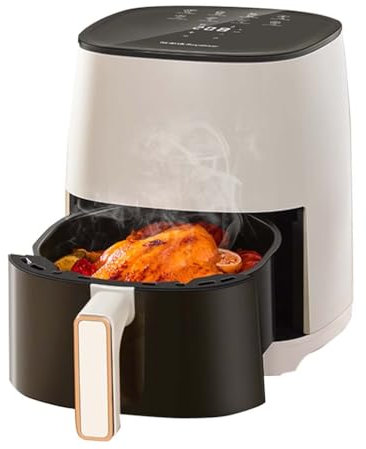 Easnuroz 4L Household Air Fryer Smart Touch Screen Low-Fat Oil-Free Electric Fryer 1400W Even Baking And No Need To Turn Food Over