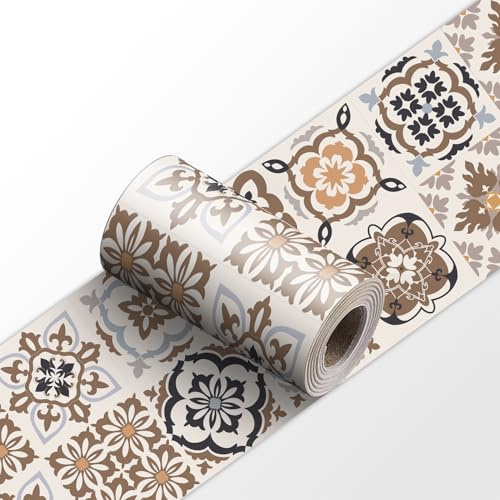 Dostear Cenefa Adhesiva Cocina Para Pared Vinilos Baño Decoración de Pared YX166 10cm X 240cm