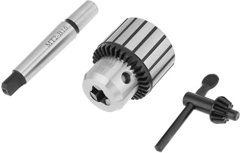 Schlüsseltyp-Bohrfutter MT2, B16-Dorn, Hartstahl, Mini-Drehwerkzeug für Bohrmaschinen, Zentrieren, Gewindeschneiden, Reiben, langlebige, solide Konstruktion, 15,5 x 8 cm