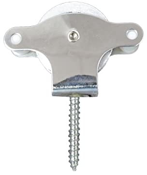 WOLFPACK LINEA PROFESIONAL - Polea Tendedero Inoxidable 40 mm. / Roldana Metalica Con Tirafondo