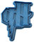 Cuticuter Emporte-pièce HP Harry Potter, bleu, 8 x 7 x 1,5 cm