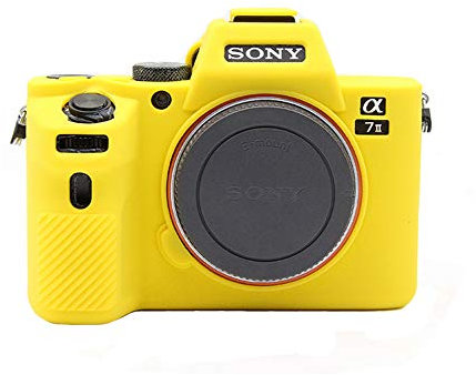 kinokoo Camera Case Silicone Case Compatible for Sony A7 II/ILCE-7M2/A7M2/α7 II (Yellow)