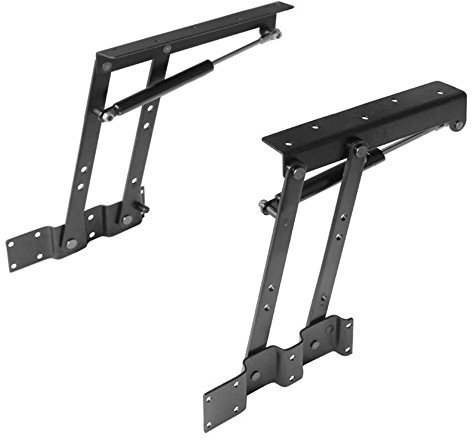 Lift up Top Modern Coffee Table Desk Mechanism Hardware Fitting Convertible Furniture Hinge Spring Stand Rack Bracket 240mm/9.45 Inch (Air-Operated)