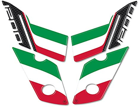 labelbike - Kit Adesivi in Resina gel 3D Protezioni Moto compatibile con DUCATI MULTISTRADA 1200 dal 2015 - colori Italia