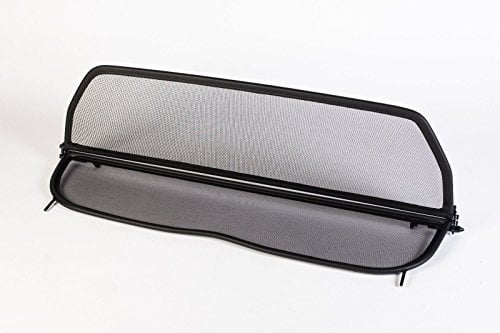 Déflecteur de vent pliable avec fermeture rapide - noir pour Peugeot 206CC Décapotable | Filet Anti-Remous Coupe | Déflecteur d'air