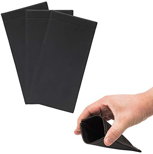 Squeeze Glasses Pouch 3 Pack - Easy to Open Snap Cases Storage Holder for Sunglasses, Reading Eyeglasses, Cell Phones and Coins
