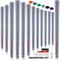 Manopole da golf, 13 set con kit di rigonfiamento completo, standard / medie, impugnature da golf in gomma