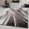 Carpetsale24 Teppich Wohnzimmer Moderne Abstrakt Wellen Design Braun-Beige-Creme 200 x 290 cm - Kurzflor Schlafzimmer Pflegeleicht Extra Weich Flauschig Waschbar Esszimmer Küche