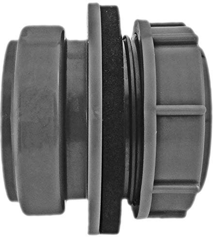 DN50 Anschraub-Muffe grau aus Kunststoff | Außengewinde 2 Zoll (ca. 59mm) Airfit