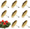Kerzenhalter Adventskranz Metall, 8X Kerzenhalter Gold 8 cm adventskerzenhalter, Metall Deko Kerzenstecker für Weihnachten