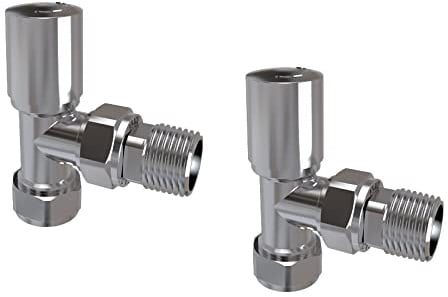 1/2 x 15mm Angled Radiator Valve Manual Chrome