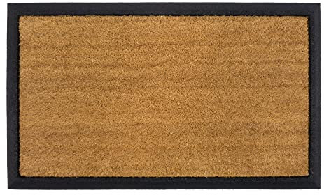 Kokosmatte SALVADOR mit Gummibeschichtung, 45 x 75 cm in braun, Größe:45 x 75 cm