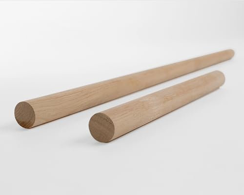 Rundstab - Eiche gehobelt - Ø 25 x 300-1000 mm (1000mm)