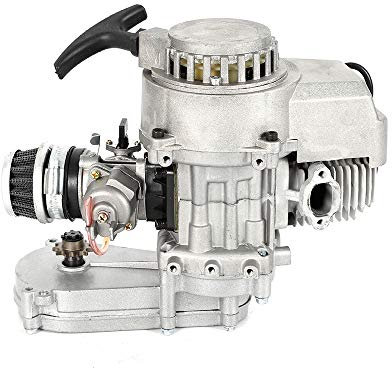 KOLHGNSE 49CC 2-Stroke Engine Motor Kit Seilzugstarter für Pocket Mini Dirt Bike ATV Scooter Pocket Bike