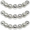 MJDCB Perlen zum Auffädeln 12mm 30 stück Silberne Lava Halbedelsteine Perlen mit Loch Natürliche Lose Runde Steinperlen für Herstellung Schmuck Armbänder Halsketten