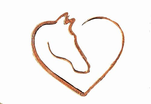 D&L Lasertec Edelrost Deko Pferd, Gartendeko