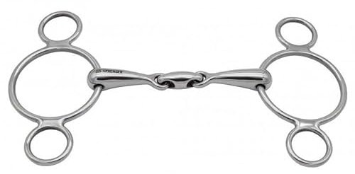 Sprenger 3-Ring Gebiss doppelt gebrochen 16 mm, Größe:135, Material:56