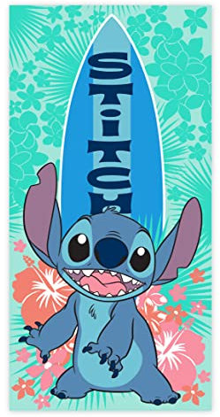 Disney Unisex Kinder M308b LILO & Stitch-Baumwollhandtuch, Poolhandtuch, Kinderhandtuch, Kinderdruck, 70 x 140 cm, 070x140 cm