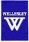 Drapeau de jardin Wellesley College Primary Logo (mât non inclus)