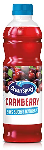 OCEAN SPRAY Flacone di succo di mirtillo rosso - zucchero dolce - 1 litro - scatola da 6 bottiglie (l'imballaggio può variare)