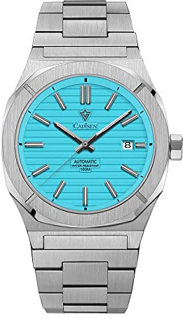 CADISEN Herren-Automatikuhr, mechanisches NH35-Uhrwerk, wasserdicht, Saphirglas, legere Business-Uhren, 8200 LAN, Mechanisch