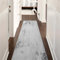 Cinknots Alfombra Corredores Cocina Sala de Estar Dormitorio Goma Suave Alfombras Largo Moderno Lavable Mat Resumen Antideslizante Junta (60 x 240 cm, Gris/Crema)