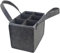 KITERI Wine Bottle Bag, 6 Bottle Wine Carrier Felt Wine Bottle Holder Bag Bottle Carrier Bag Felt Wine Bag Felt Wine Tote Bag for 6 Bottles with Flexible Dividers for Party BBQ Picnic, Grey