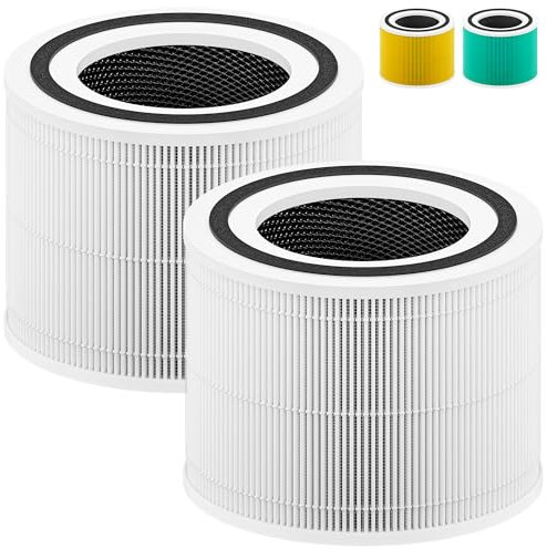 Paquete de 2 filtros HEPA de repuesto para purificador de aire Puro-Air 240, HEPA 3 en 1 y filtro de carbón activado de alta eficiencia