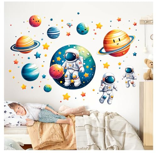 Little Deco Wandtattoo Weltall Astronaut DL5041 L