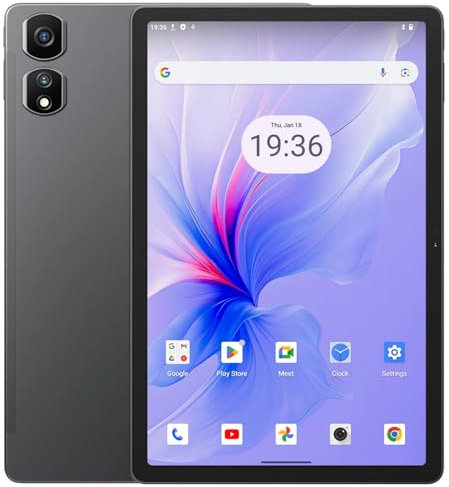 Blackview Tab 16 PRO 11'' 2K Display Android 14 Tablet, 24GB+256GB (1TB Esterno), Batteria 7700mAh, Doppia SIM 4G LTE+WiFi, 13MP+8MP, Altoparlante Quad Box, 3 modalità di Lettura, GPS Grigio