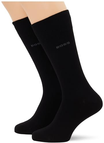 BOSS Herren 2p Rs Bamboo Regular Socks, Black1, 39-42