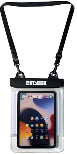 EMSEEK Galleggiante Impermeabile Tablet Caso Dry Bag eReader Copertura Impermeabile Del Supporto Del Sacchetto per iPad Mini Galaxy Tab A S2 E Tab M8 ZenPad Fire HD 8 7 Kindle Oasis fino a 8.5 pollici