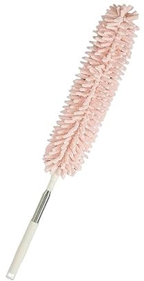 siduytin Spolverino a Ampia applicazione per spolverare a Per secco e pulire a umido Nessuno spazio lasciato intatto Aspirapolvere telescopico, rosa