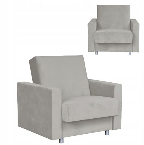 Family Meble Sessel, Modell Alicja, Ruhesessel, Relaxsessel aus Webstoff, Loungesessel, Ohrensessel, Fernsehsessel, Bequemer Sessel, Für Wohnzimmer, Esszimmer, Schlafzimmer, Büro, New Velo 202
