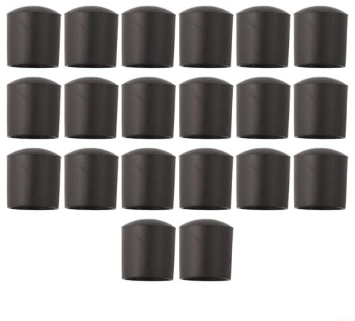 Sileduove Lot de 20 housses de protection pour pieds de chaise, embouts de protection anti-rayures en PVC, forme ronde (10 mm)