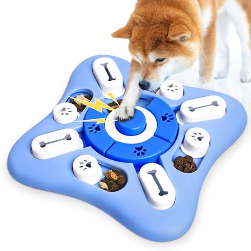 Blanlody Dog Puzzle Toys, Interactive Dogs Toys for boredom, Dog Puzzle Feeders for Small,Medium,Large Puppies,Treat Dispenser Dogs Toy for Gifts,Brain Stimulation Toy for IQ,Slow Feeder for Puppy